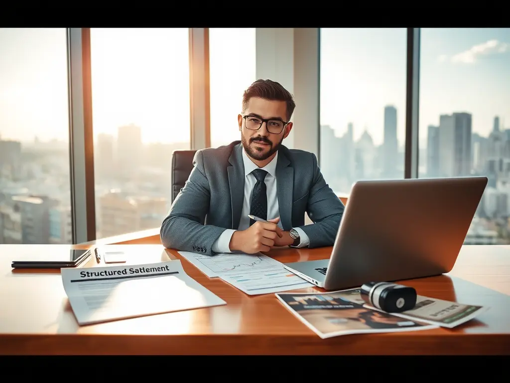 A person holding a key that unlocks a graph chart, symbolizing the power of a structured settlement to open financial freedom.