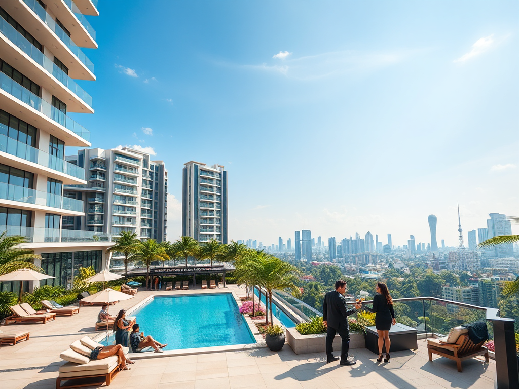 A modern high-rise condotel in Metro Manila, representing a prime Philippine condotel investment opportunity.