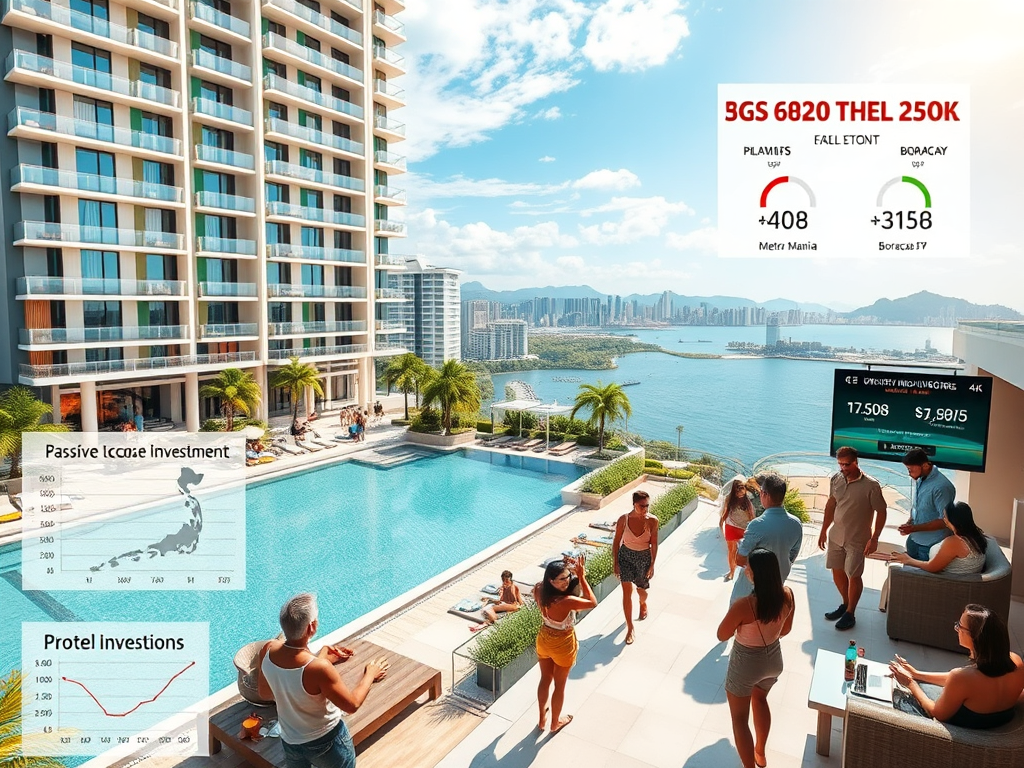 A modern Condo-Hotel unit in the Philippines offering luxury living, passive income potential, and hotel management services.