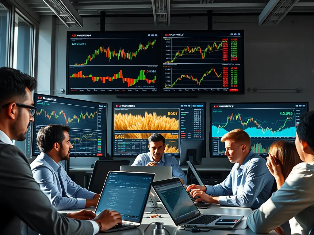 A trader using a modern platform from a Discount Commodity Broker