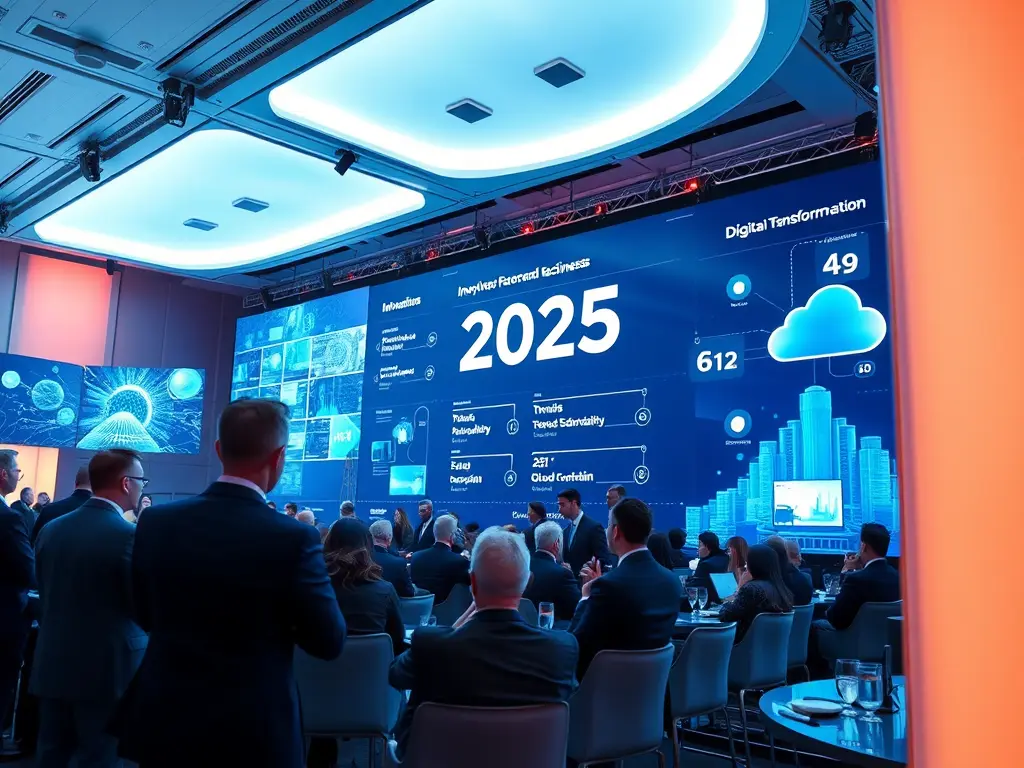 A conceptual illustration representing Digital Transformation Investment, showing growth and technology.