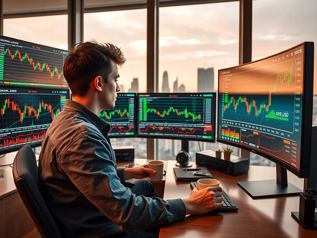 Essential Forex Trading Tips for analyzing charts and economic data on a trading screen.
