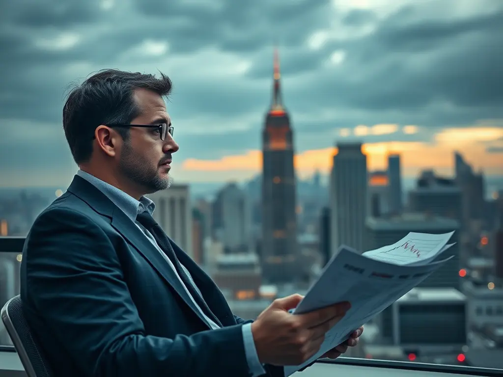 A strategic path through stock market crises opportunities, showing a graph turning from red decline to green growth.