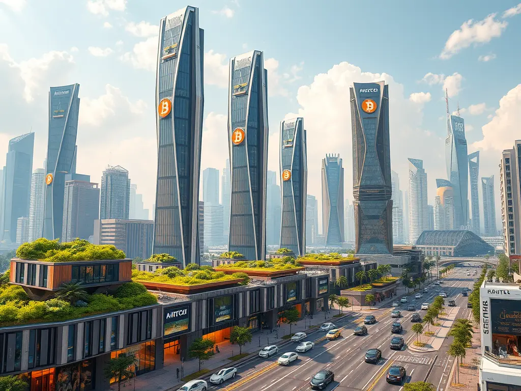 A man analyzing a glowing graph showing diverse investment opportunities in real estate, stocks, and crypto for 2025.