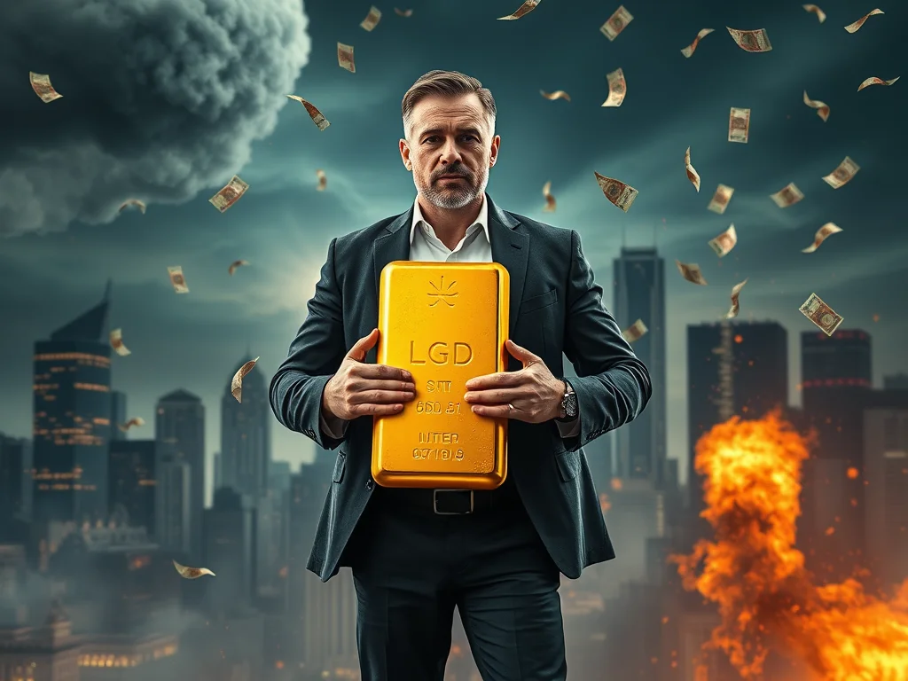 A secure golden bar and coins representing a smart Gold Investment strategy for wealth preservation.