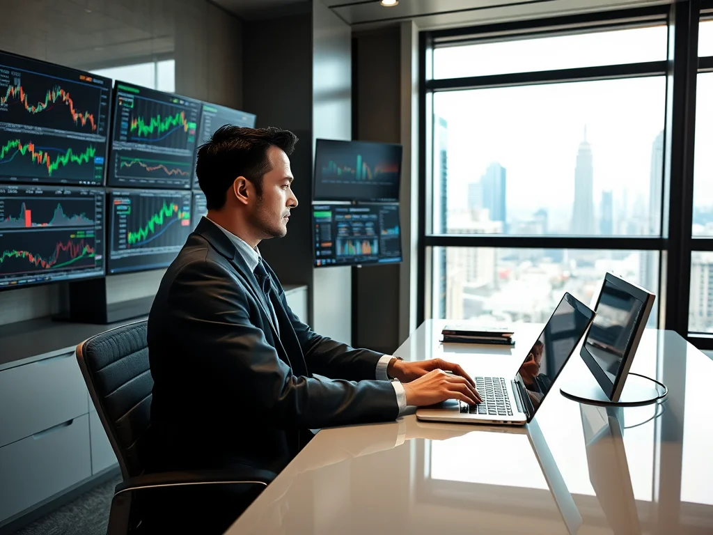 A compass navigating a stock market chart, symbolizing smart stock market risk management.