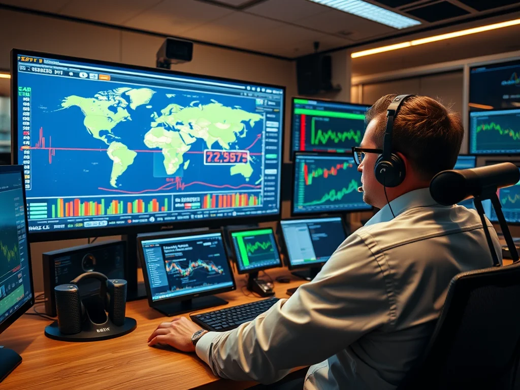 A trader analyzing a profitable Trend Following strategy on a chart.