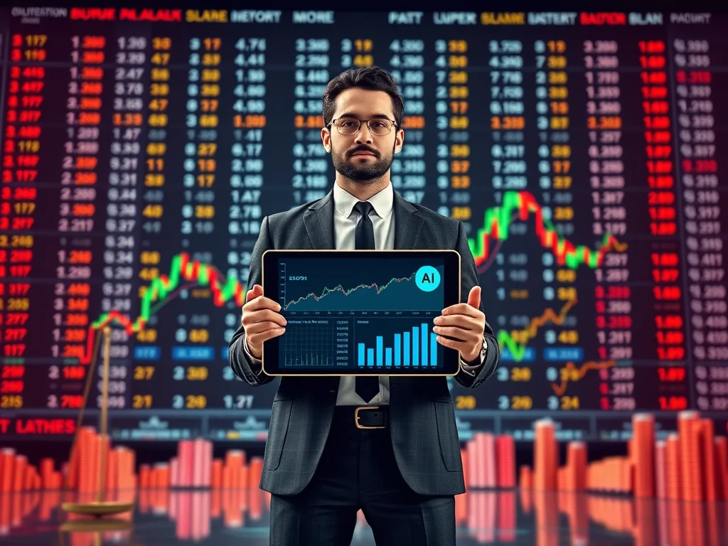 A modern investor analyzing a financial chart on a digital tablet, representing effective Stock Market Success Strategies.