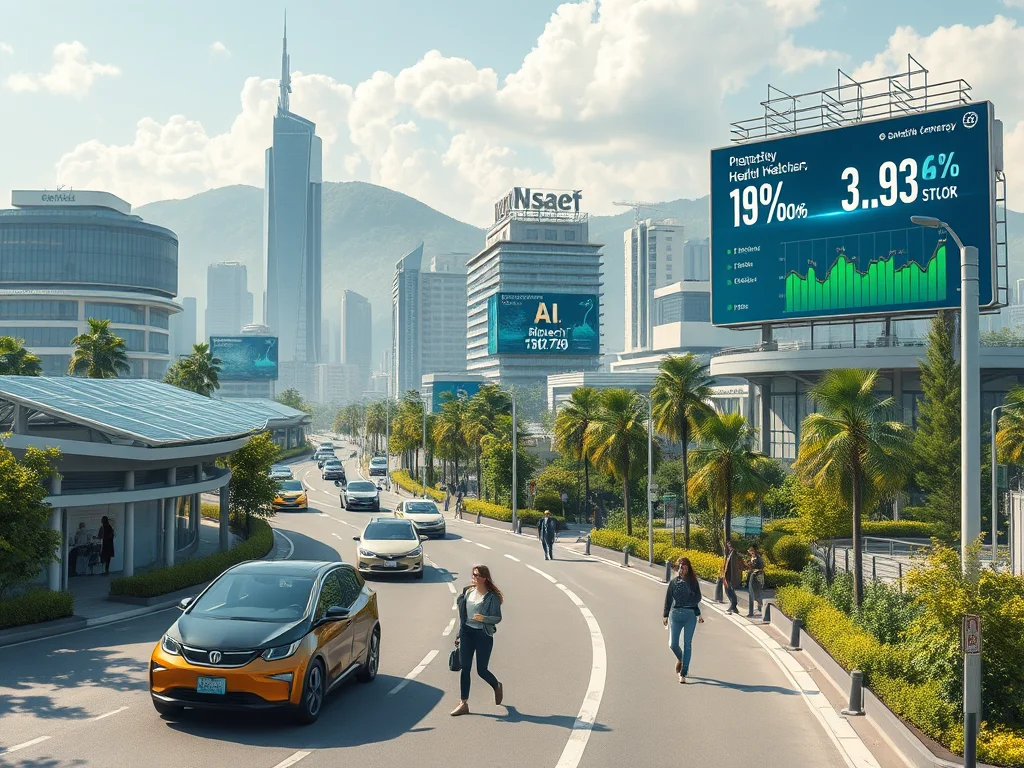 A conceptual map illustrating the top High-Growth Sectors - healthcare, technology, and renewable energy - for smart investing.