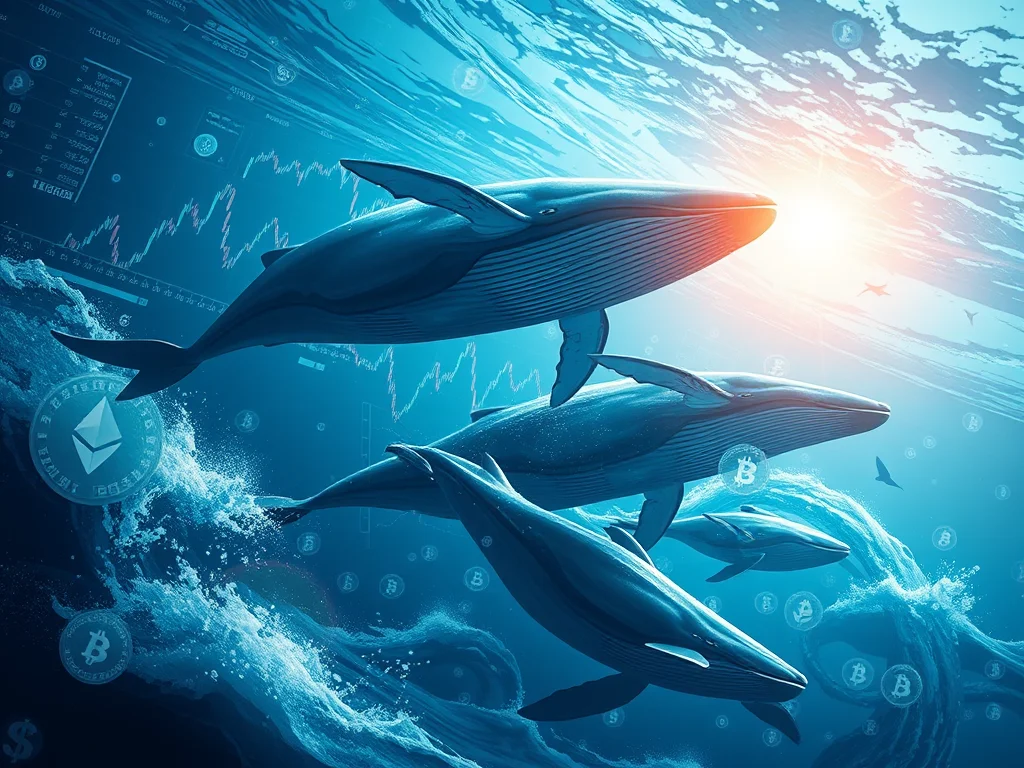 A detailed infographic illustrating powerful Whale Strategies for cryptocurrency investing