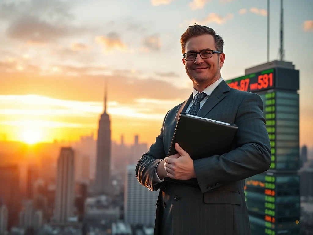 A modern infographic illustrating the key pillars of a Robust Stock Strategy: diversification, long-term focus, and emotional control.