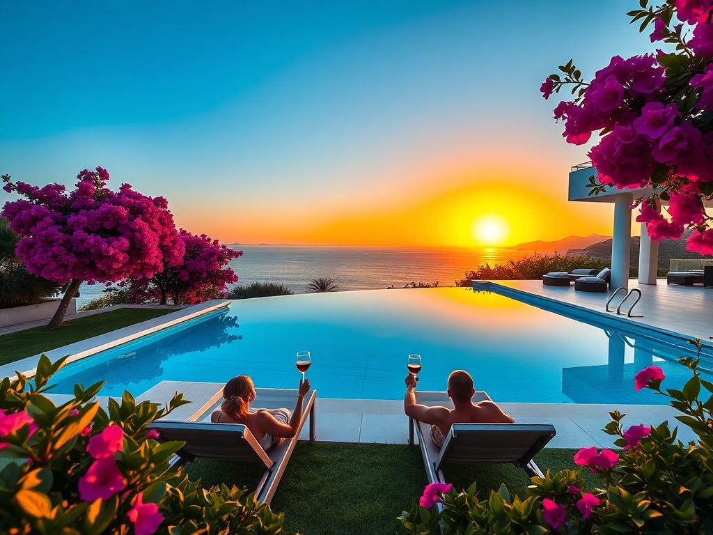 A stunning view of a modern villa in Paphos, highlighting the vibrant Cyprus Real Estate market.