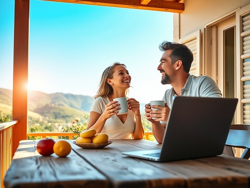A visual representation of a successful Property Investment Cyprus journey, highlighting a secure and prosperous future in a beautiful location.