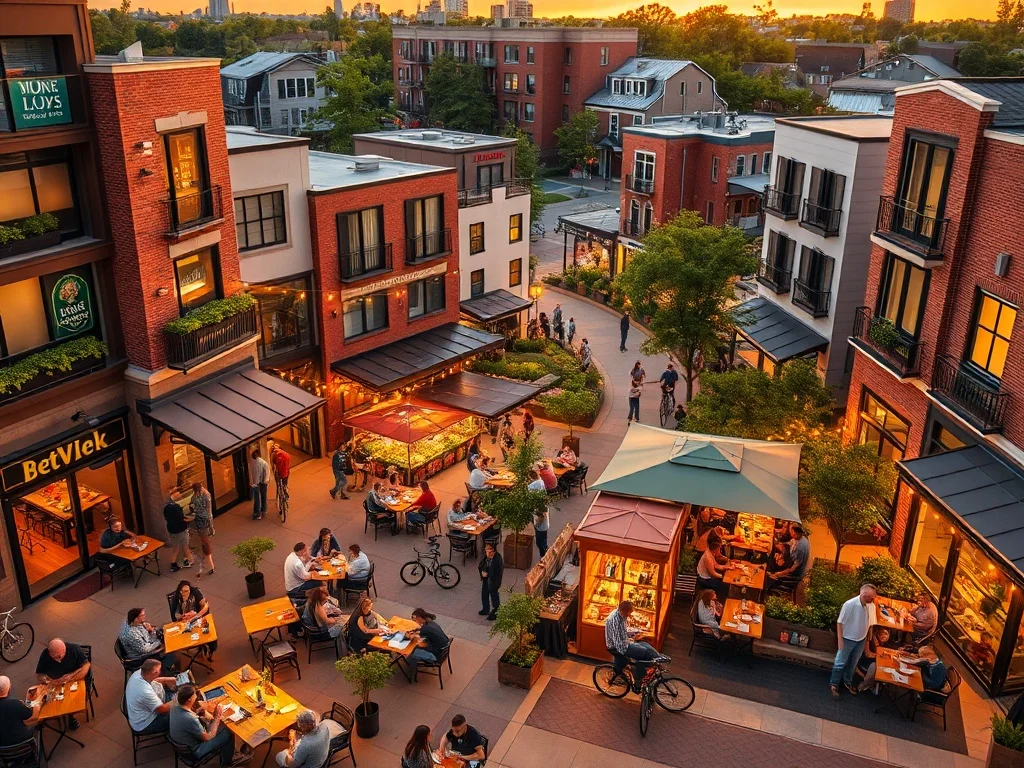 A modern map with glowing hotspots highlighting the top emerging real estate markets for 2025 investment opportunities.