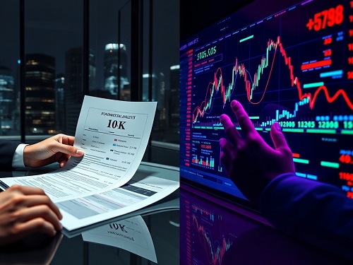 A person's journey from reading classic investing books to confidently using a modern trading platform, depicting the educational path to Achieving Investing Mindset Mastery.
