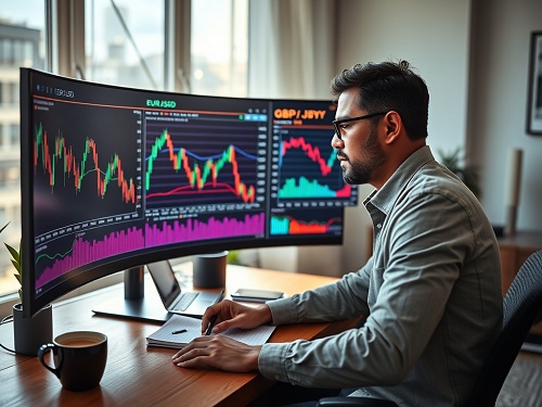 Unlock market success by mastering proven Forex trading strategies, visualized through advanced analytical tools and focused decision-making.