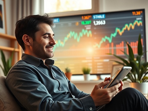 A diverse group of professionals analyzing financial growth charts that demonstrate successful long-term wealth building strategies in a modern office setting.