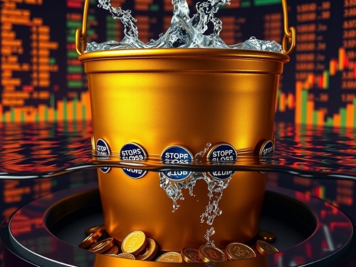 A detailed infographic illustrating the key components of an effective loss management strategy, showing stop-loss placement, risk-reward ratios, and position sizing calculations on a modern trading interface.