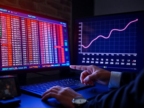An infographic explaining the critical factors of Day Trading Backtesting Duration, including trade frequency and market cycles, on a trader's analytics dashboard.