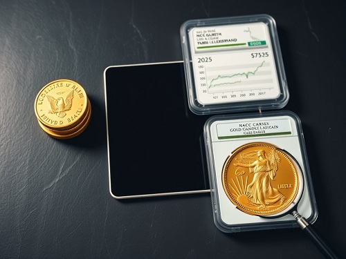 A vibrant infographic showing gold's role in a modern portfolio, illustrating the diversification and growth potential of a strategic Gold Investment Strategy for 2025.