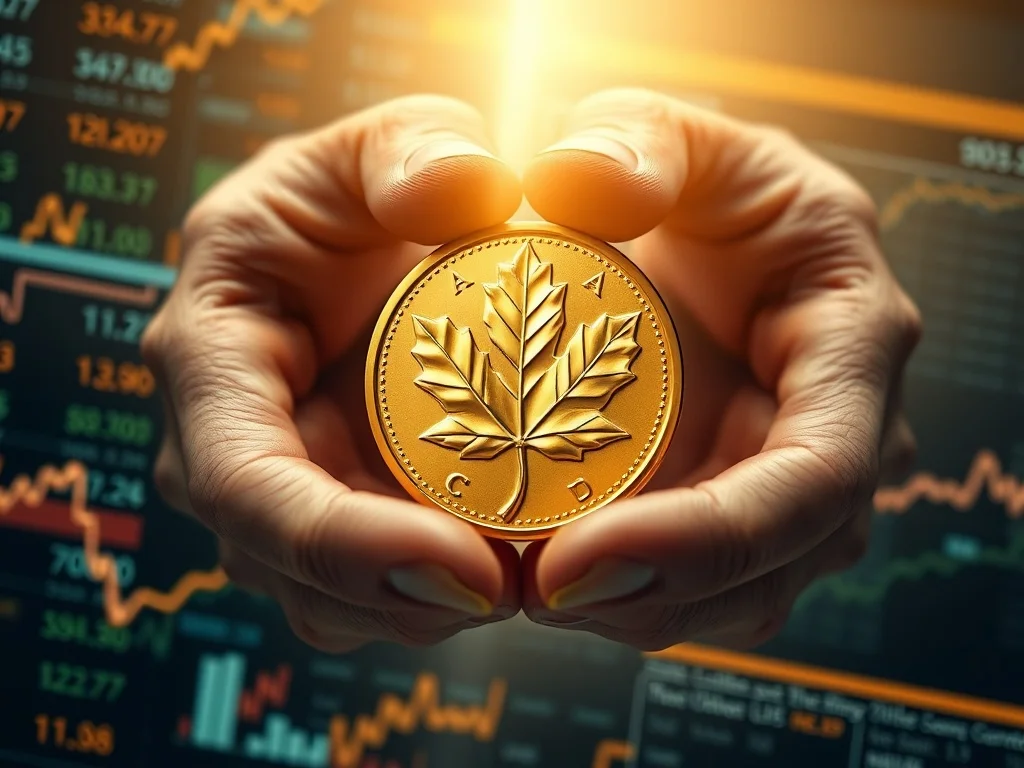 A stack of gold coins and bars next to a tablet displaying financial charts, representing a secure gold investment strategy.
