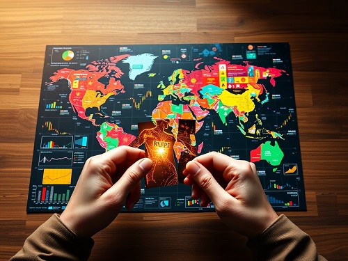 Visualizing long-term investment discipline as a steady climb to financial success.