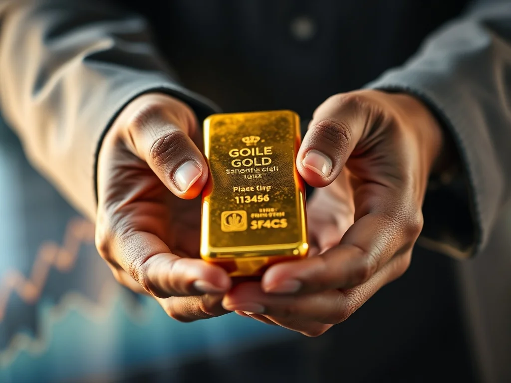 An illustrated guide showing the key steps and benefits of following a gold investment guide.