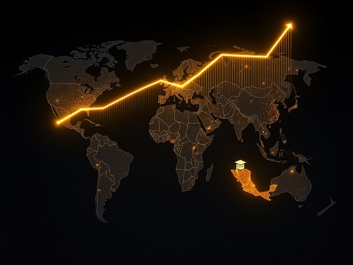 A confident graduate holding a diploma, the successful result of a sound Global Education Investment.