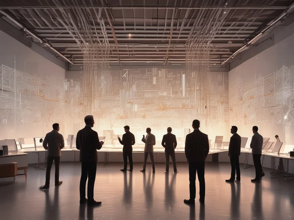 A focused trader exemplifies forex trading patience by calmly analyzing market data on a sophisticated dashboard.